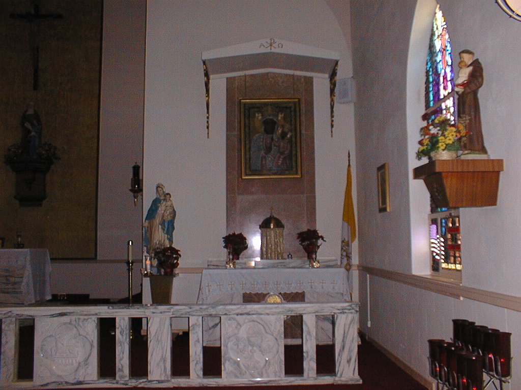Inside St. Ann's Catholic Church